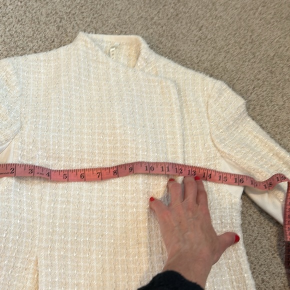 Truth & Pride Ivory Tweed Blazer, XS - Picture 14 of 16